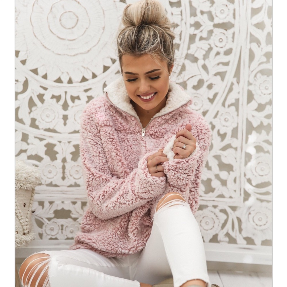 Sherpa pullover sweater🎀